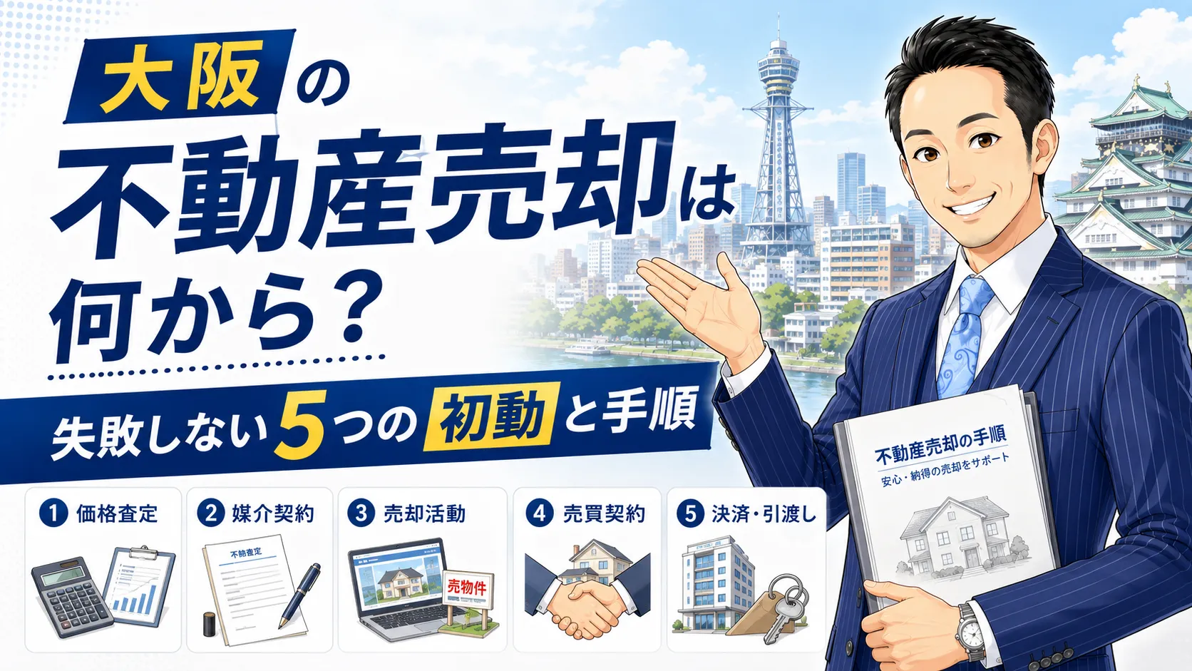 大阪の不動産売却は何から?失敗しない5つの初動と手順