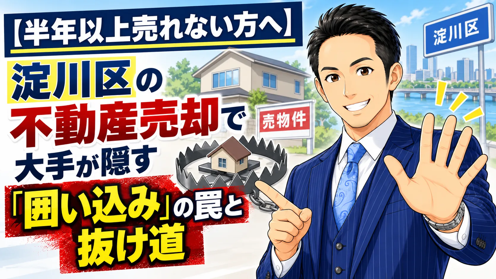 【半年以上売れない方へ】淀川区の不動産売却で大手が隠す「囲い込み」の罠と抜け道