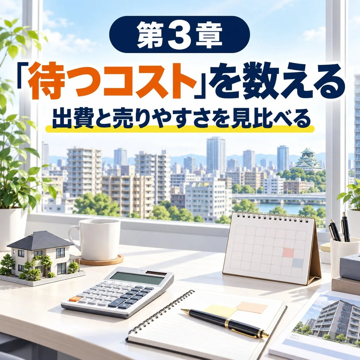 第3章:「待つコスト」を3行で数える——月額差 × 値上げ後から決済までの月数 + 売主負担の一時金