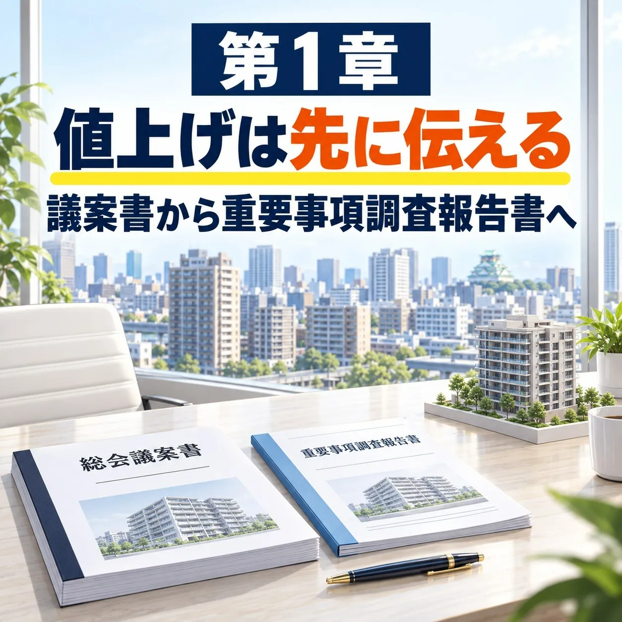 第1章:「値上げが決まった」は隠せない——議案書から重要事項調査報告書に載るまで