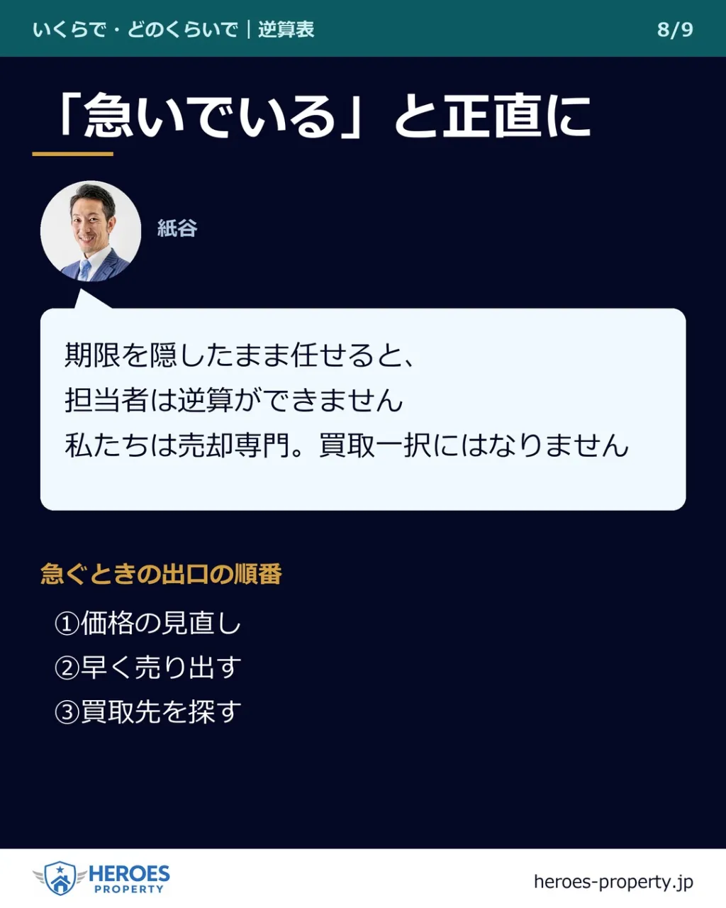 「どのくらいで売れますか?」——年内に引き渡すなら、9月が起...