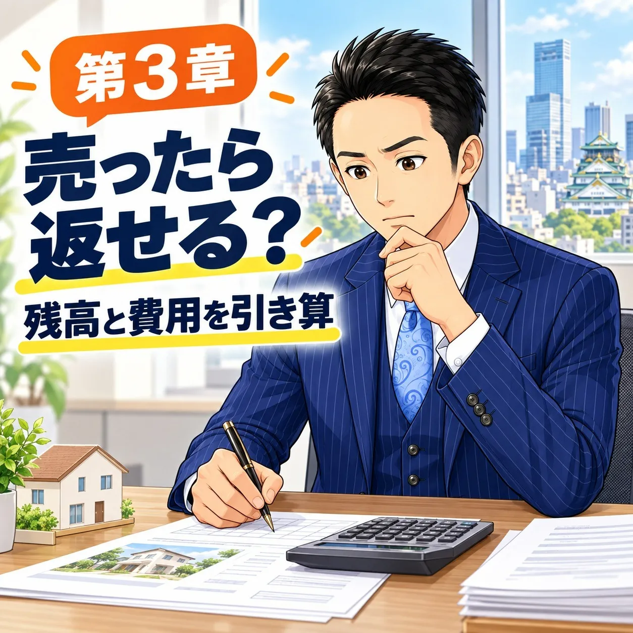 第3章:「売ればローンは消えるか」を判定できる|残高・成約価格・諸費用の引き算で3つの箱に入れる