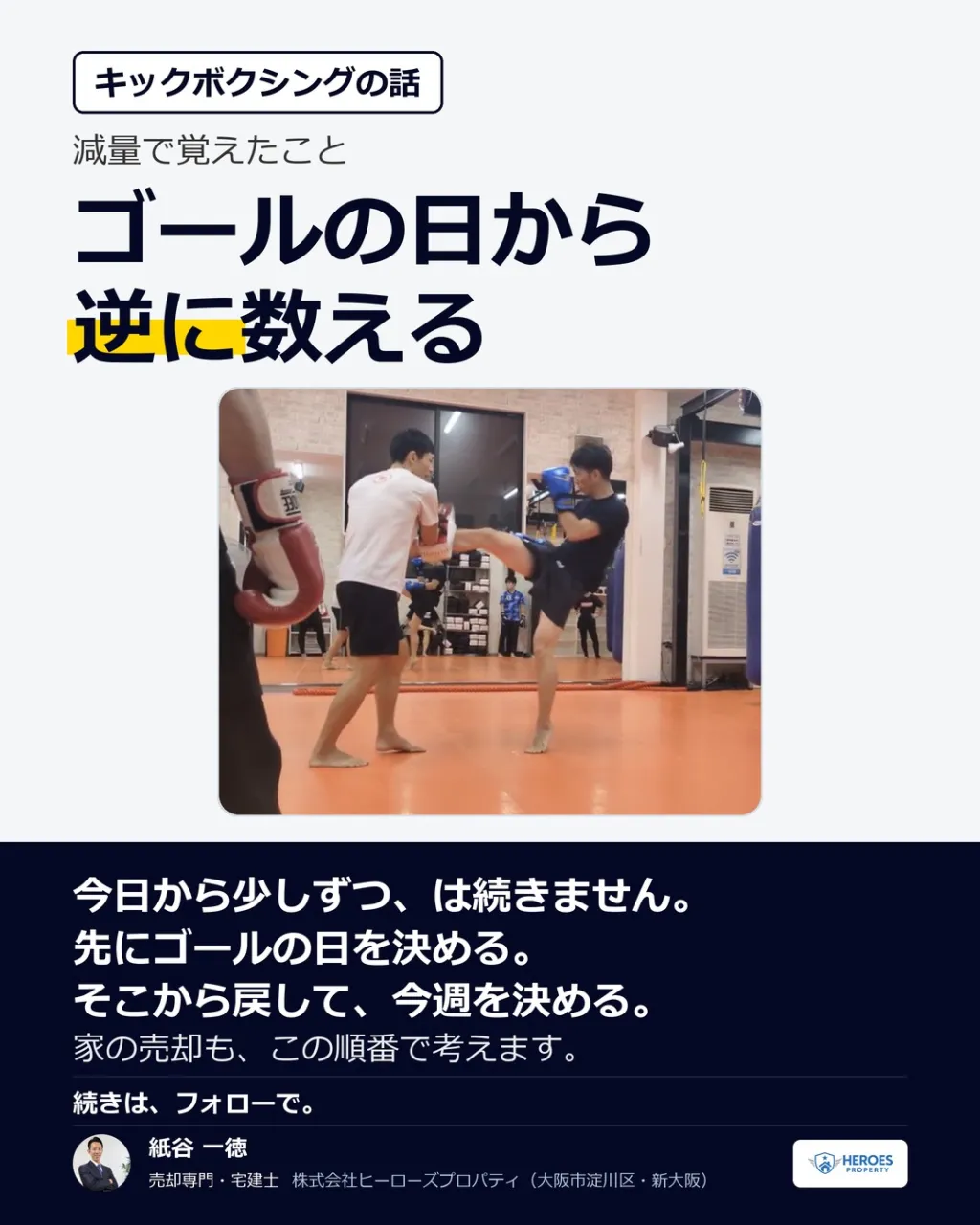 減量は、ゴールの日から逆に数えます。