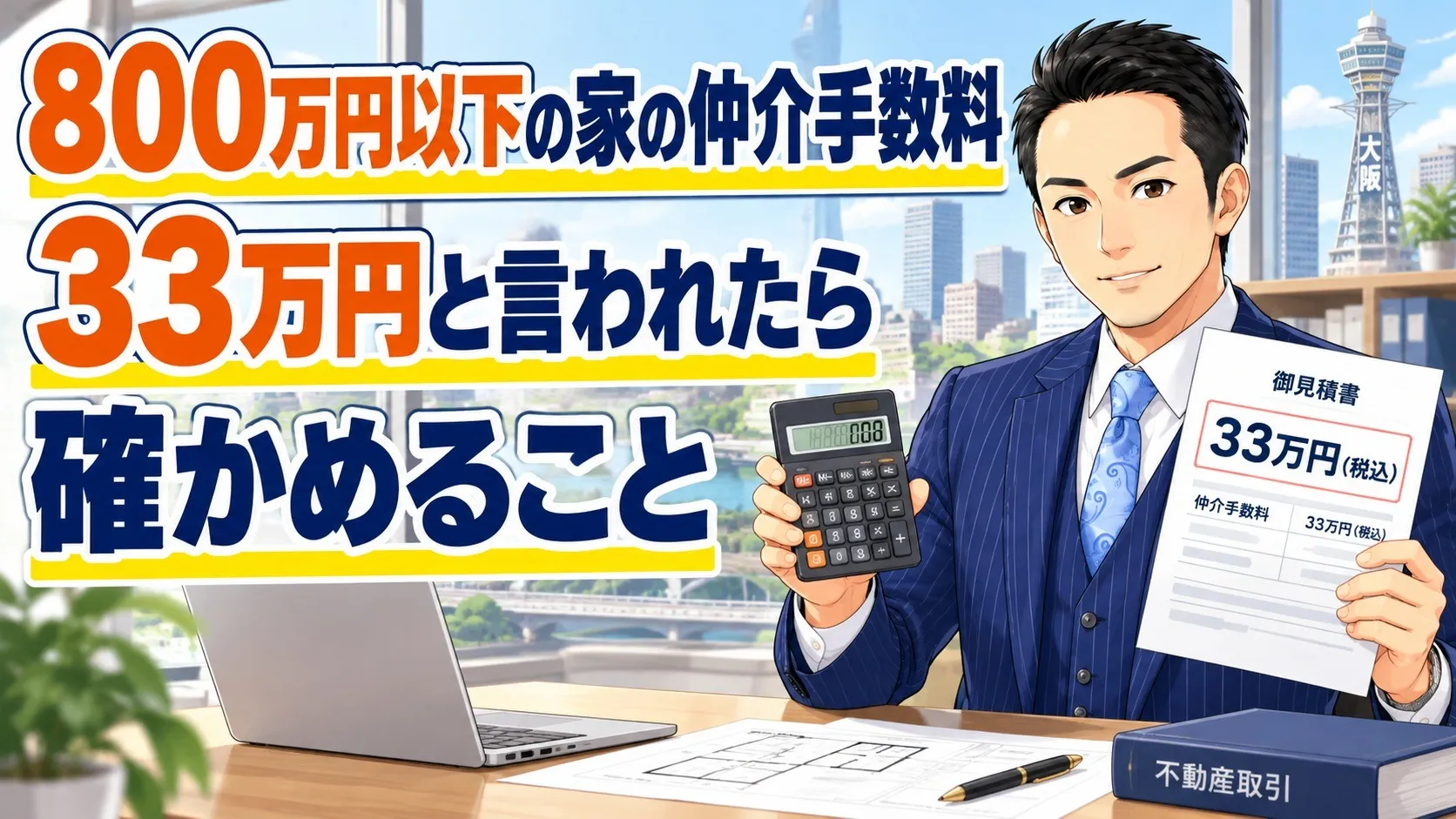 800万円以下の家の仲介手数料|33万円と言われたら確かめること