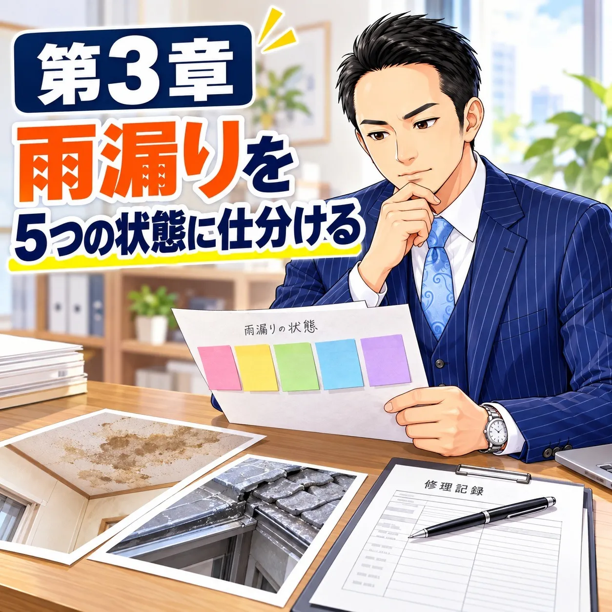 第3章:あなたの家の雨漏りはどれか——「雨漏り5つの状態」で仕分ける