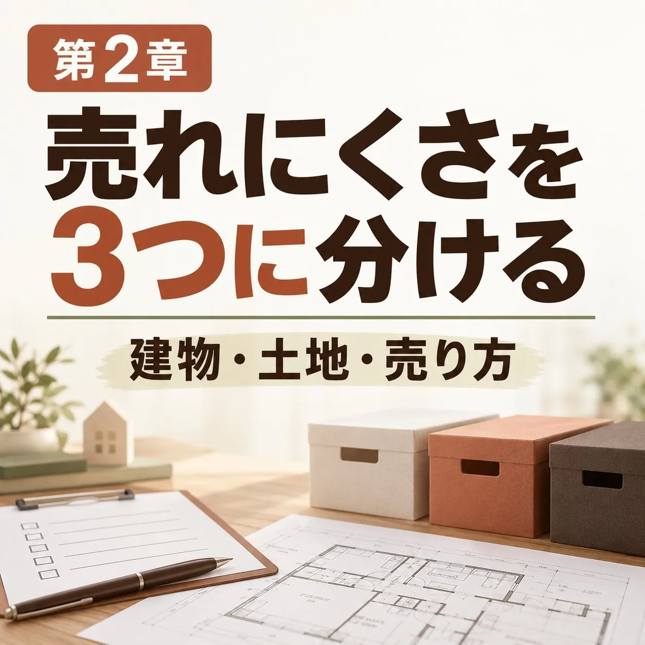 第2章:売れにくさを3つの箱に分けて、わが家を書き込む