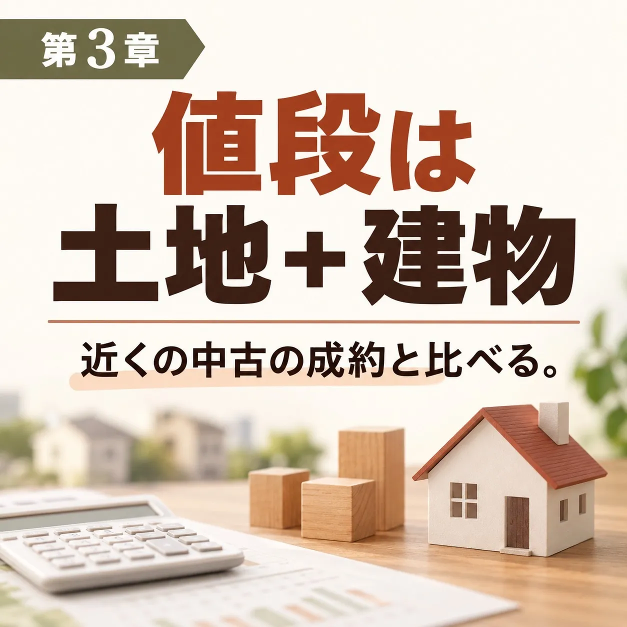 第3章:狭い土地の3階建ては、土地と建物でどう値段が決まるか