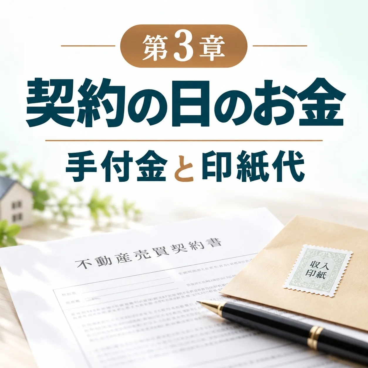 第3章:契約の日に入るお金・出るお金——手付金と印紙代