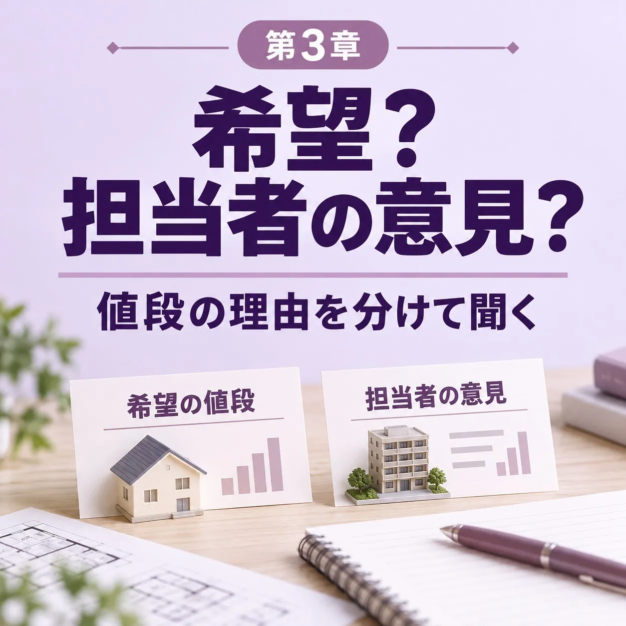 第3章:聞くこと2つ目——その値段の話は「買主様の希望」か「担当者の意見」か