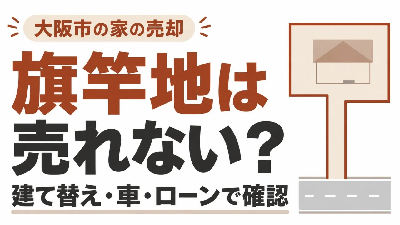 旗竿地は売れない?|大阪市の家を建て替え・車・ローンで確かめる