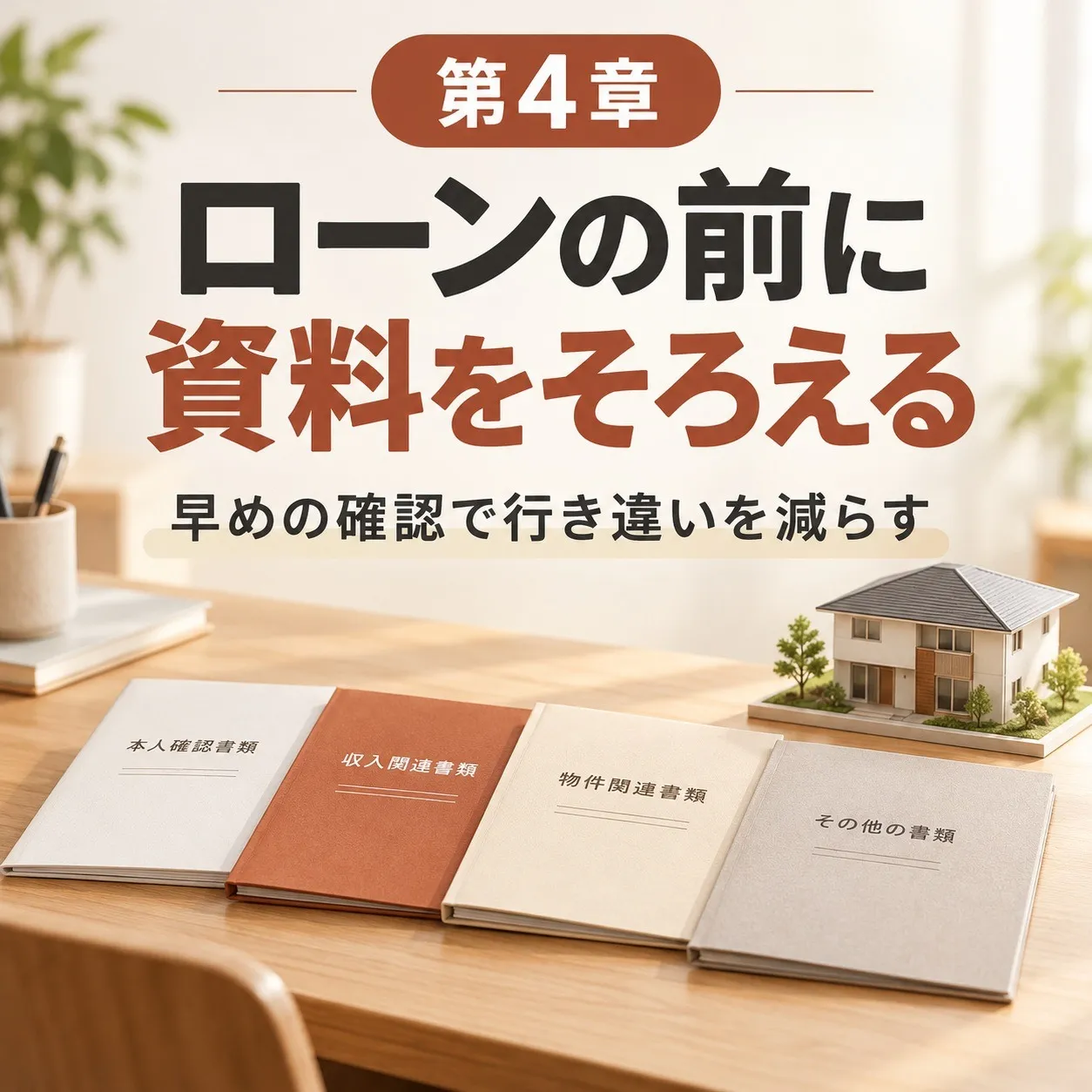 第4章:買主様のローンで止まらないように、売り出す前の紙をそろえる