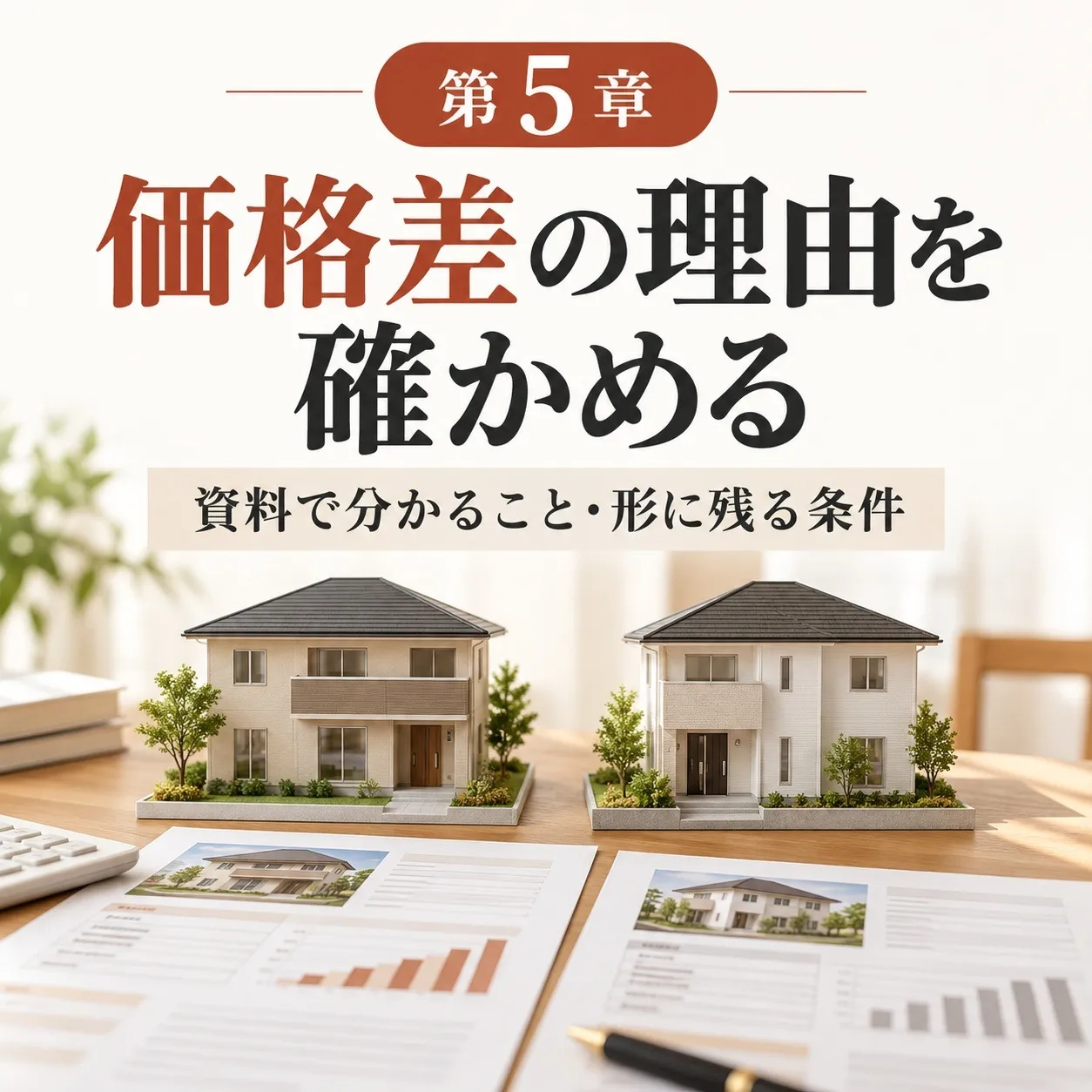 第5章:整形地との差を「見直せる可能性のある差」と「残る条件」に分けて、売り出す値段を決める