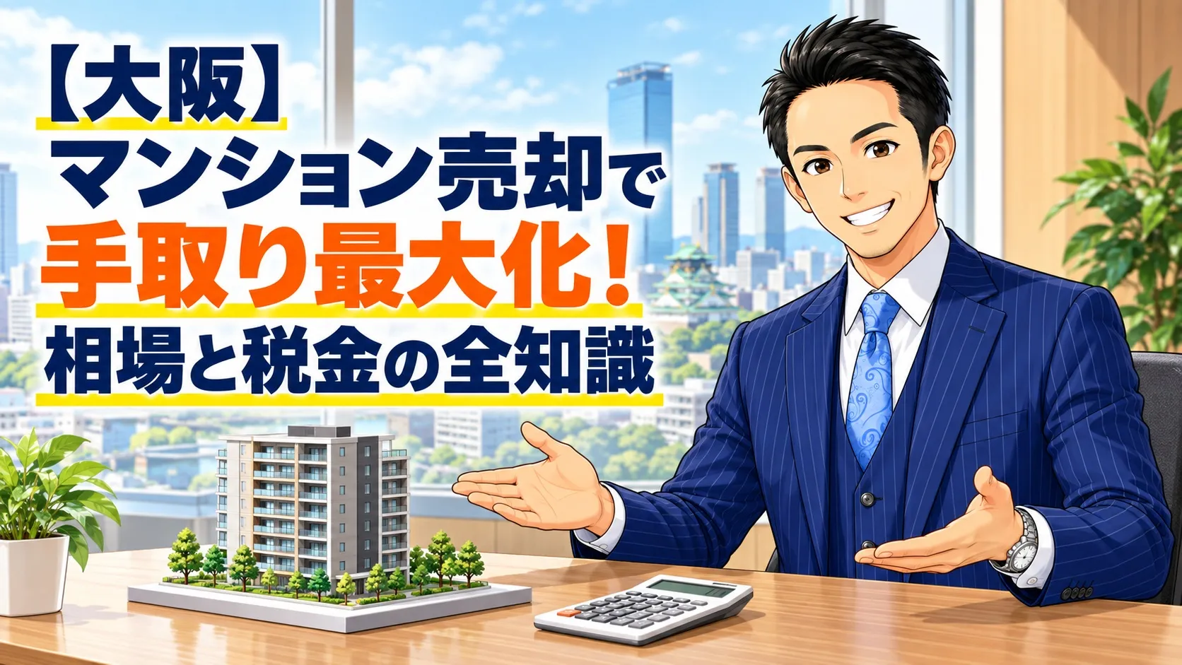 【大阪】マンション売却で手取り最大化！相場と税金の全知識