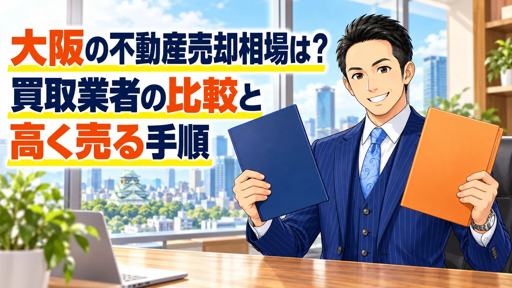 大阪の不動産売却相場は？買取業者の比較と高く売る手順