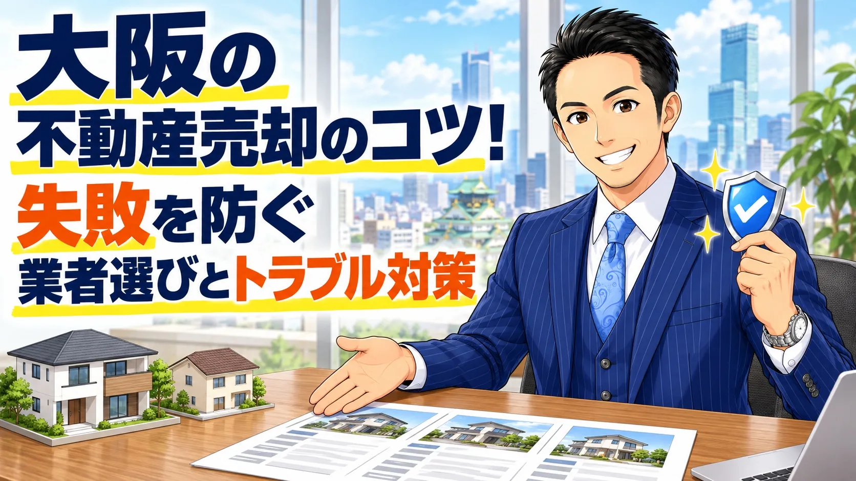 大阪の不動産売却のコツ！失敗を防ぐ業者選びとトラブル対策