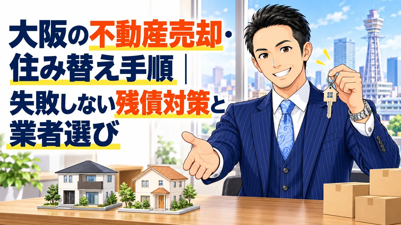 大阪の不動産売却・住み替え手順｜失敗しない残債対策と業者選び