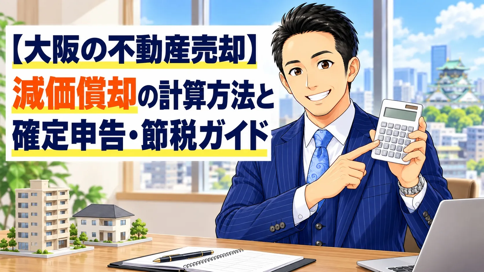 【大阪の不動産売却】減価償却の計算方法と確定申告・節税ガイド