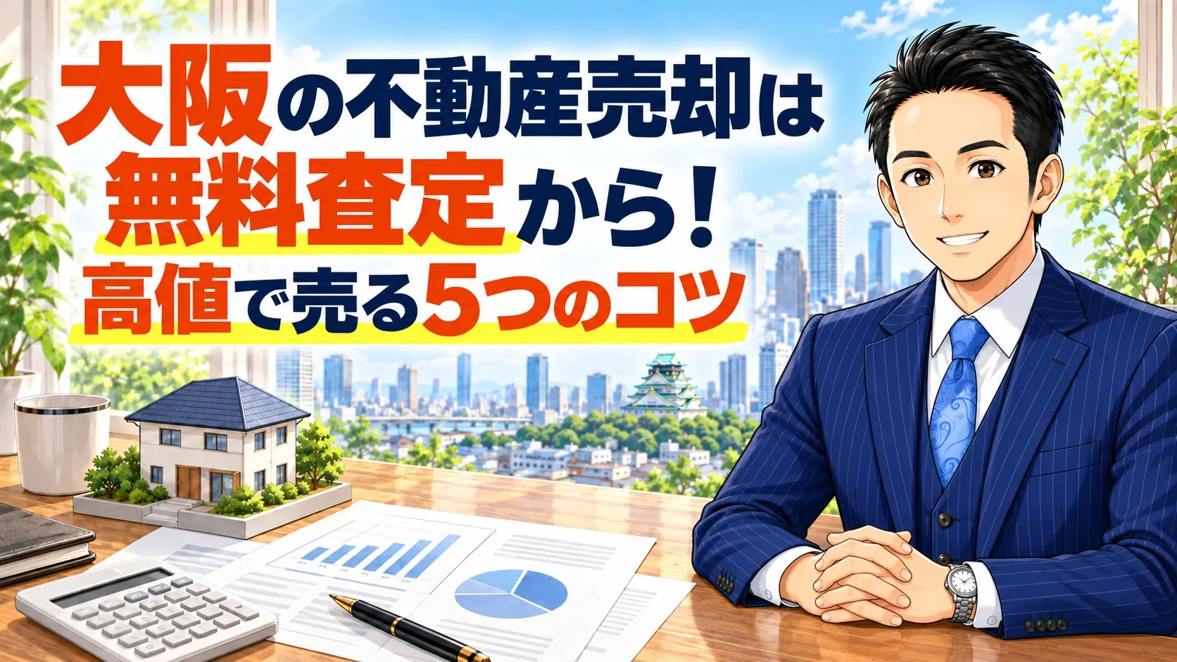 大阪の不動産売却は無料査定から！高値で売る5つのコツ