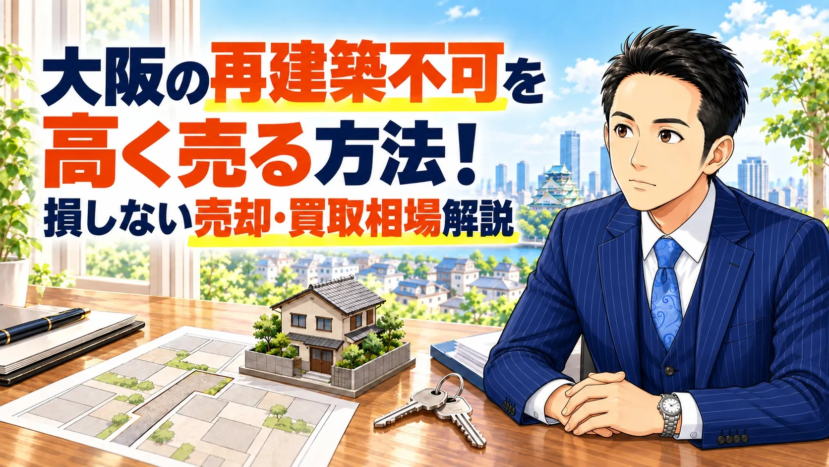大阪の再建築不可を高く売る方法！損しない売却・買取相場解説