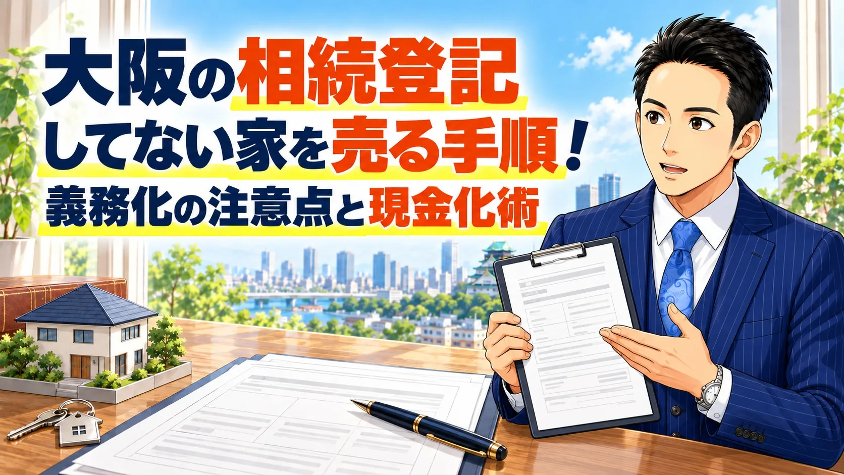 大阪の相続登記してない家を売る手順！義務化の注意点と現金化術
