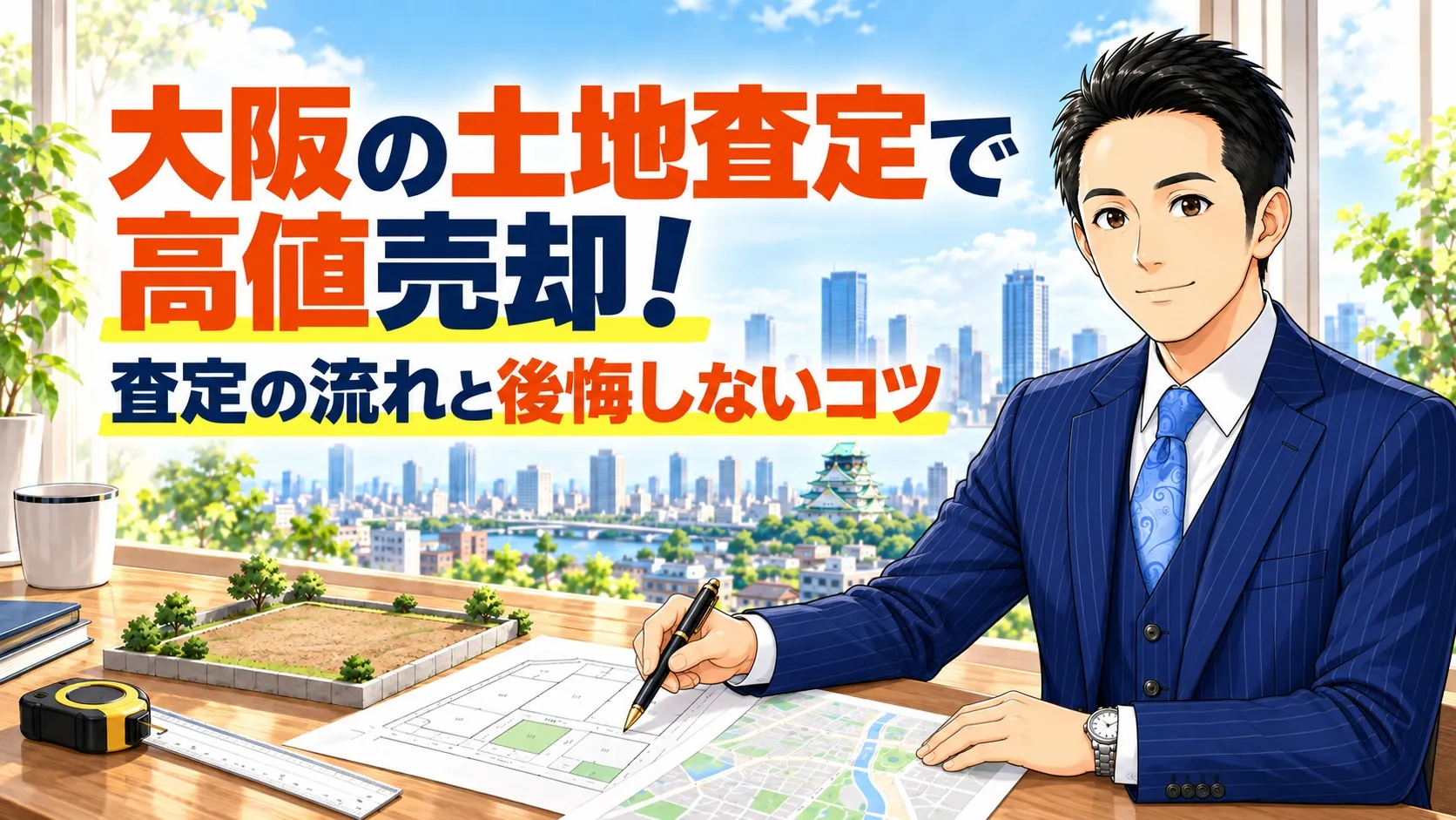 大阪の土地査定で高値売却！査定の流れと後悔しないコツ