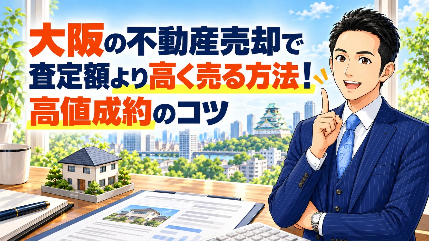 大阪の不動産売却で査定額より高く売る方法！高値成約のコツ